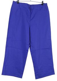 Dámské fialové plátěné crop kalhoty Ixelle 