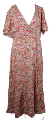 Dámské barevné kytičkované midi šaty New Look 