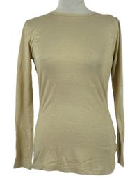 Dámské béžové třpytivé triko Kohl 