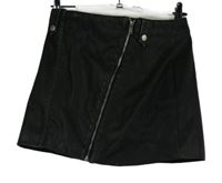 Dámská tmavošedá koženková propínací sukně H&N