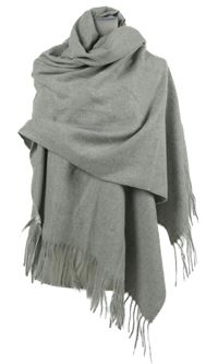 Nové - Dámská šedá šála s třásněmi F&F