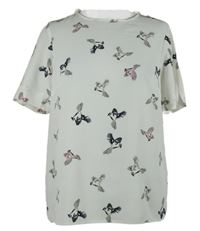 Dámská bílá halenka s ptáčky Primark 