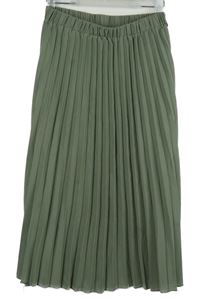 Dámská khaki plisovaná midi sukně 