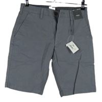 Nové - Pánské šedé plátěné chino kraťasy M&S vel. 30