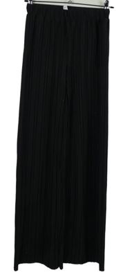 Dámské černé plisované palazzo kalhoty Page one