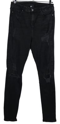 Dámské černé skinny rifle s prošoupáním Very 