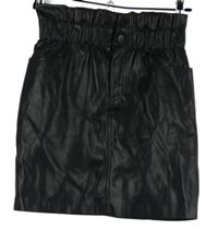 Dámská černá koženková sukně Only 