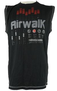 Pánské černé tílko s nápisy Airwalk 