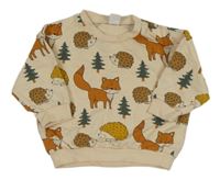 Béžová mikina s obrázky LCW