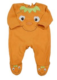 Oranžový fleecový overal - dýně George