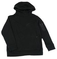 Černá mikina s číslem a kapucí Next