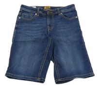 Tmavomodré riflové kraťasy Jack & Jones