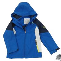 Modro-bílá softshellová bunda s kapucí C&A