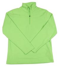 Neonově zelená fleecová funkční mikina CMP