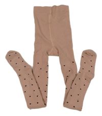 Růžové punčocháče se srdíčky 