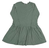 Khaki bavlněné šaty zn. H&M