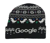 Černá vzorovaná čepice Google