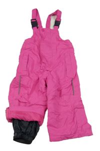 Neonově růžové šusťákové funkční laclové oteplovačky Impidimpi