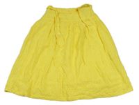 Žlutá madeirová sukně Zara