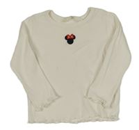 Bílé žebrované triko s Minnie H&M