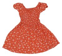 Jahodové květované šaty Peacocks