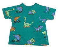 Zelené tričko s dinosaury Primark