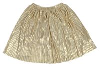 Zlatá plisovaná sukně H&M