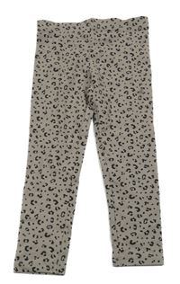 Béžovo-černé vzorované legíny H&M