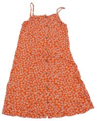 Červenobílé květované šaty Primark