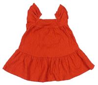 Červené žabičkové šaty F&F