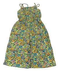 Barevný květinový culottes overal Primark