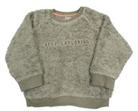 Šedá huňatá mikina F&F