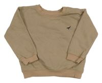 Béžová oversize mikina s dinosaury M&S