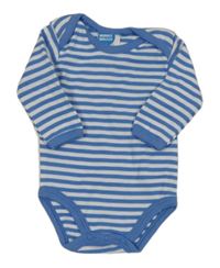 Modro-bílé pruhované body