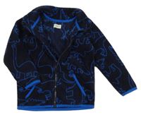 Tmavomodrá fleecová propínací mikina F&F