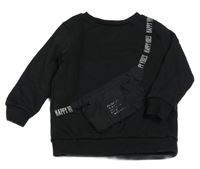 Černá mikina s našitou ledvinkou George