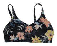 Černá plavková podprsenka s květy Roxy