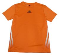 Oranžové sportovní tričko s logem Adidas