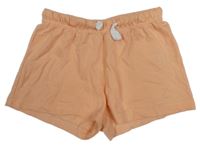 Broskvové bavlněné kraťasy Lupilu