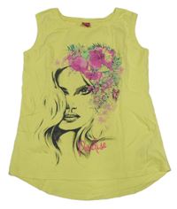 Žlutý top s potiskem Y.F.K.