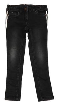 Černé skinny rifle s pruhy C&A