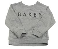 Šedá melírovaná mikina s logem Ted Baker