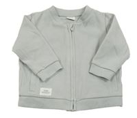 Světlešedá propínací mikina s nášivkou Next