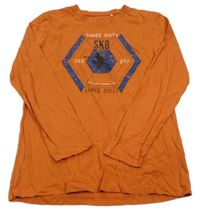 Cihlové triko s potiskem YIGGA