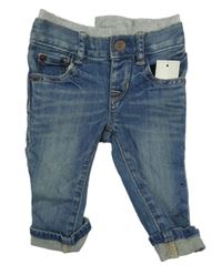 Nové - modré slim rifle s úpletovým pasem GAP