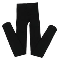 Černé thermo punčocháče AVENUE