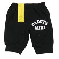 Nové - černé tepláky s nápisy 