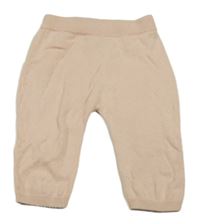 Pudrové pletené tepláky H&M