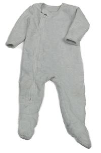 Bílá plyšová kombinéza se sloníky St. Bernard