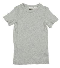 Světlešedé melírované tričko H&M